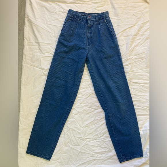Vintage pinstriped jeans - Picture 1 of 4
